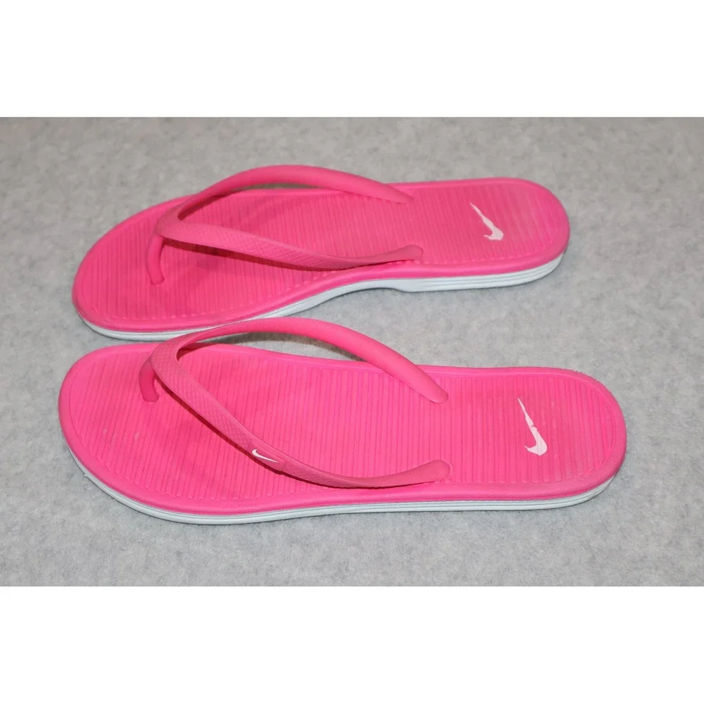 Nike Solarsoft Thong II Women Size 9 Wide 40.5 Pink Flip Flop Sandals